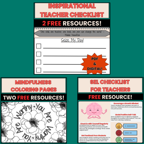 ✨Take Care of YOU: Free SEL Resources to Combat October Teacher Stress✨